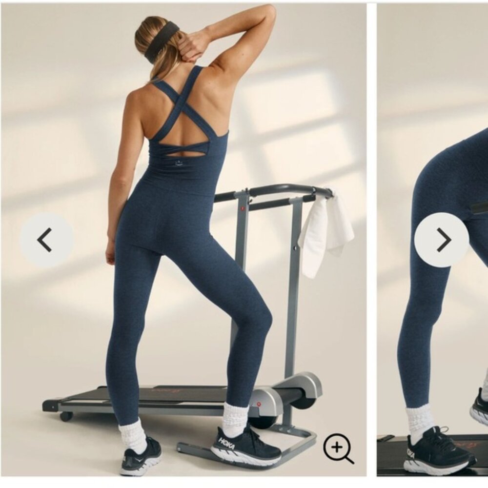 Beyond Yoga Spacedye Daring Jumpsuit in Navy Size Large NWT